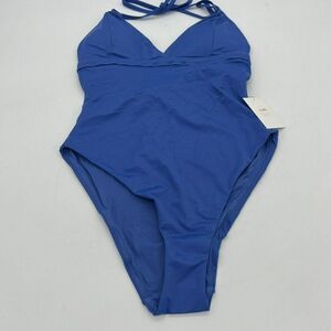 NWT Andie Swim The Lagos One Piece Swimsuit Flat Blue Size Medium M
